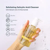 The Purest Solutions Exfoliating Salicylic Acid Cleanser Facial Cleanser (0.5% Salicylic Acid & 1% Niacinamide) | 200ml