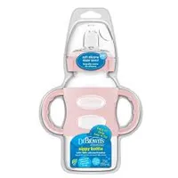Dr Brown's 9 oz/270 mL Wide-Neck Sippy Spout Bottle w/ Silicone Handles