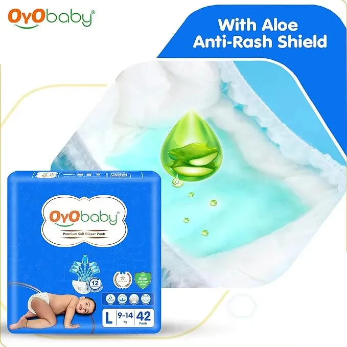 Oyo Baby Pants Style Diaper Large 42pcs (9-14)KG - Buy Oyo Baby Pants Style  Diaper Large 42pcs (9-14)KG at Best Price in NepMeds