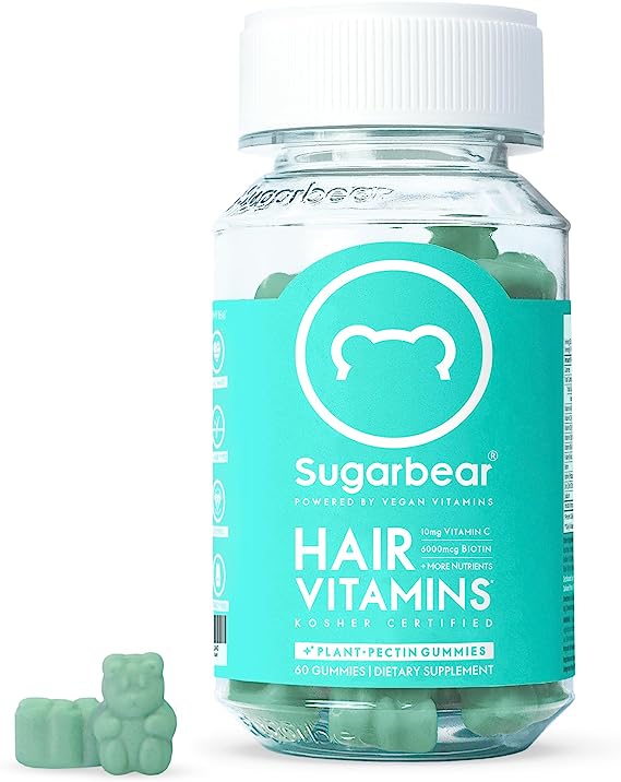 Sugar Bear Hair Vitamins Vegan Gummies 60'Pcs Buy Sugar Bear Hair