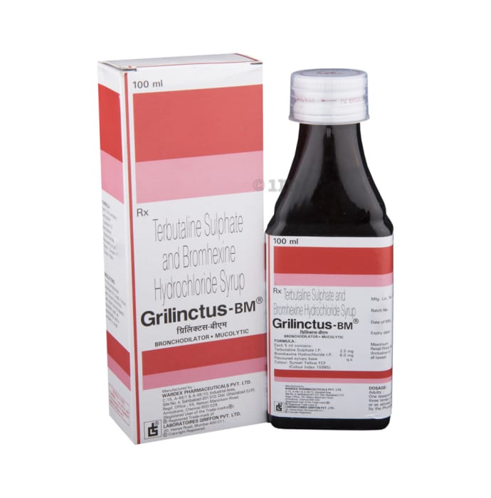 Grilinctus BM Syrup 100ml Buy Grilinctus BM Syrup 100ml at Best Price